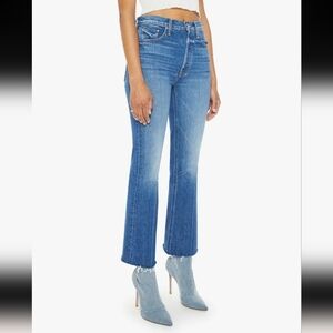 MOTHER Blue Cropped Jeans